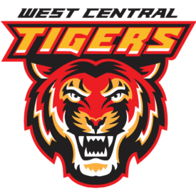 West Central Tigers Logo - Transparent Background